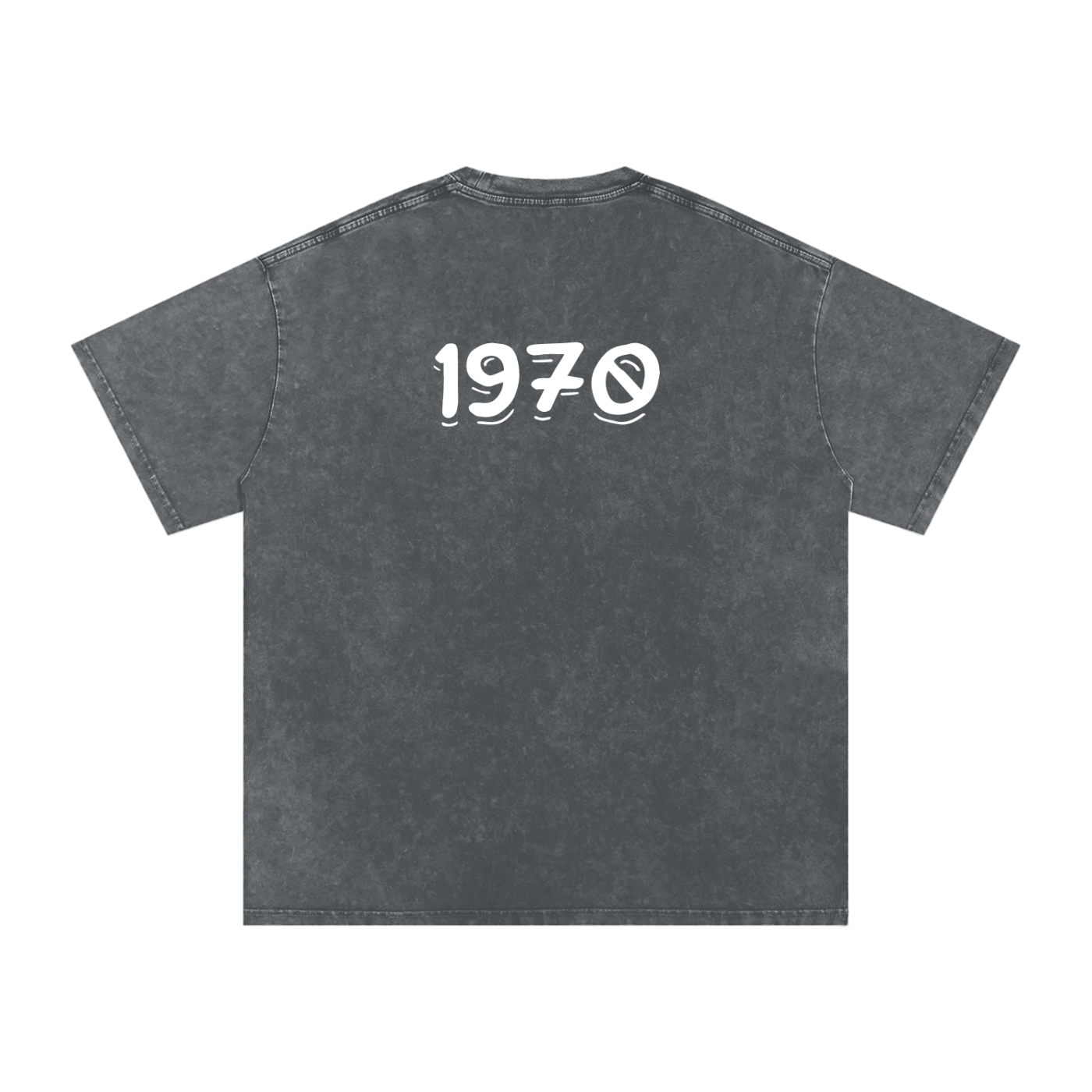 Mens 1970 Snow Washed Oversized Cotton T-Shirt