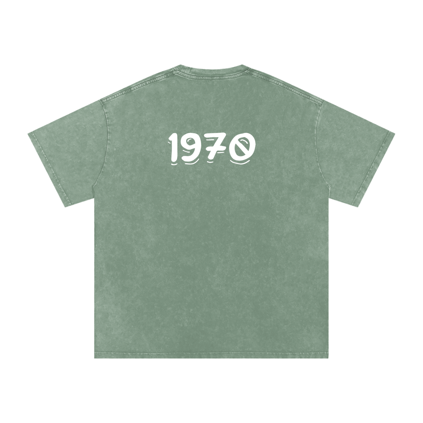 Mens 1970 Snow Washed Oversized Cotton T-Shirt