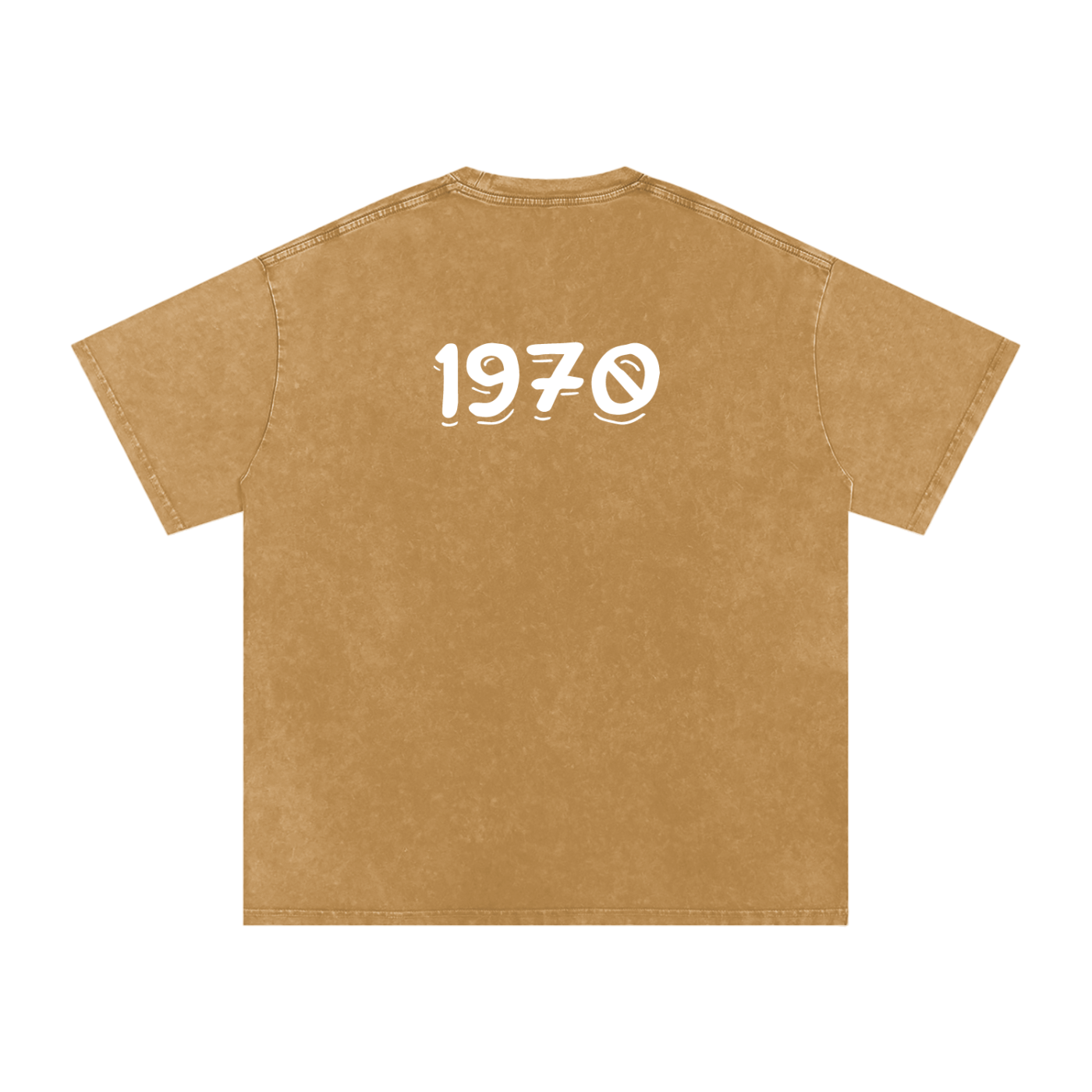 Mens 1970 Snow Washed Oversized Cotton T-Shirt