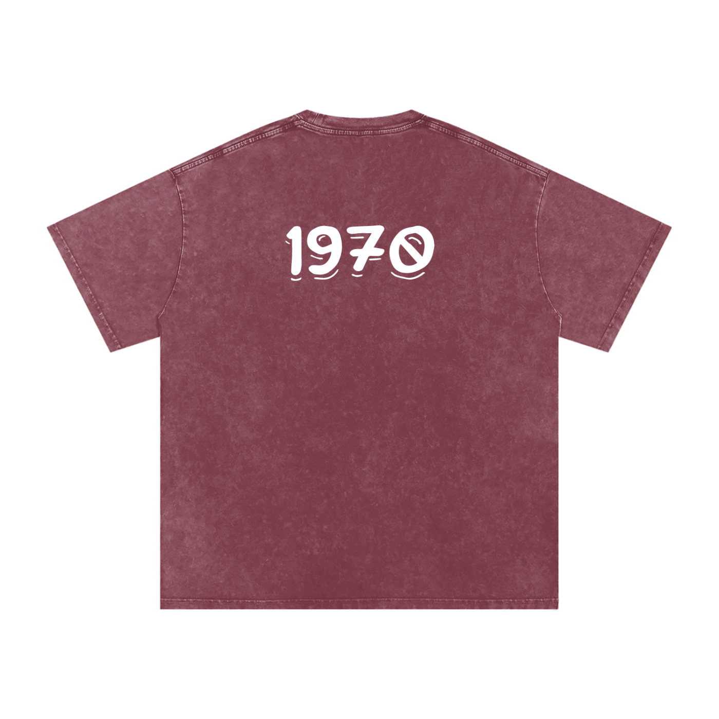 Mens 1970 Snow Washed Oversized Cotton T-Shirt