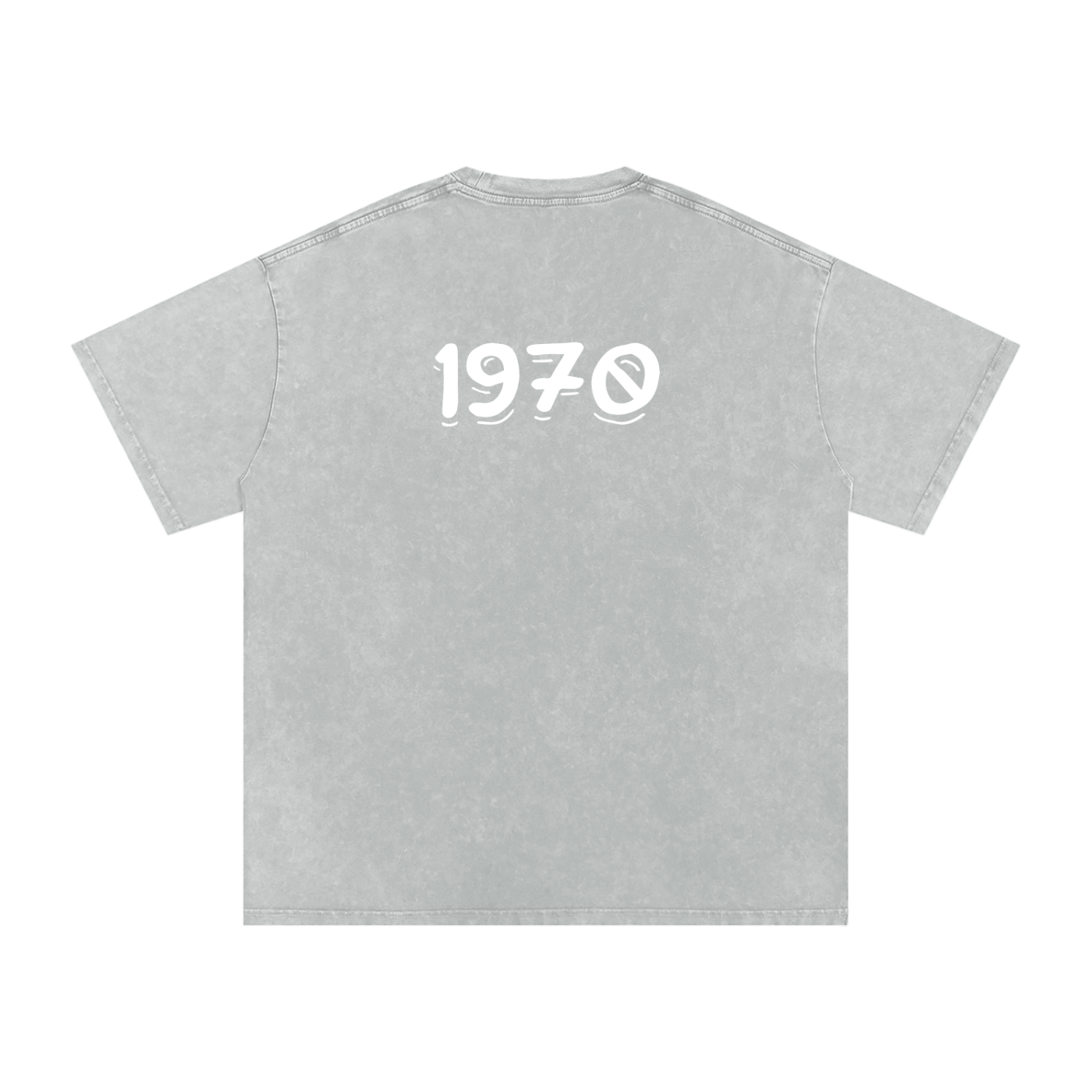 Mens 1970 Snow Washed Oversized Cotton T-Shirt