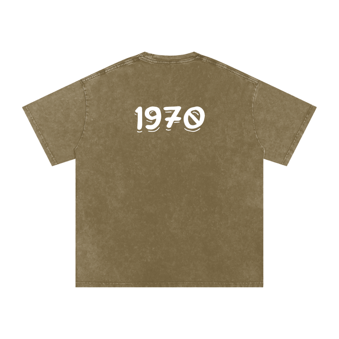 Mens 1970 Snow Washed Oversized Cotton T-Shirt