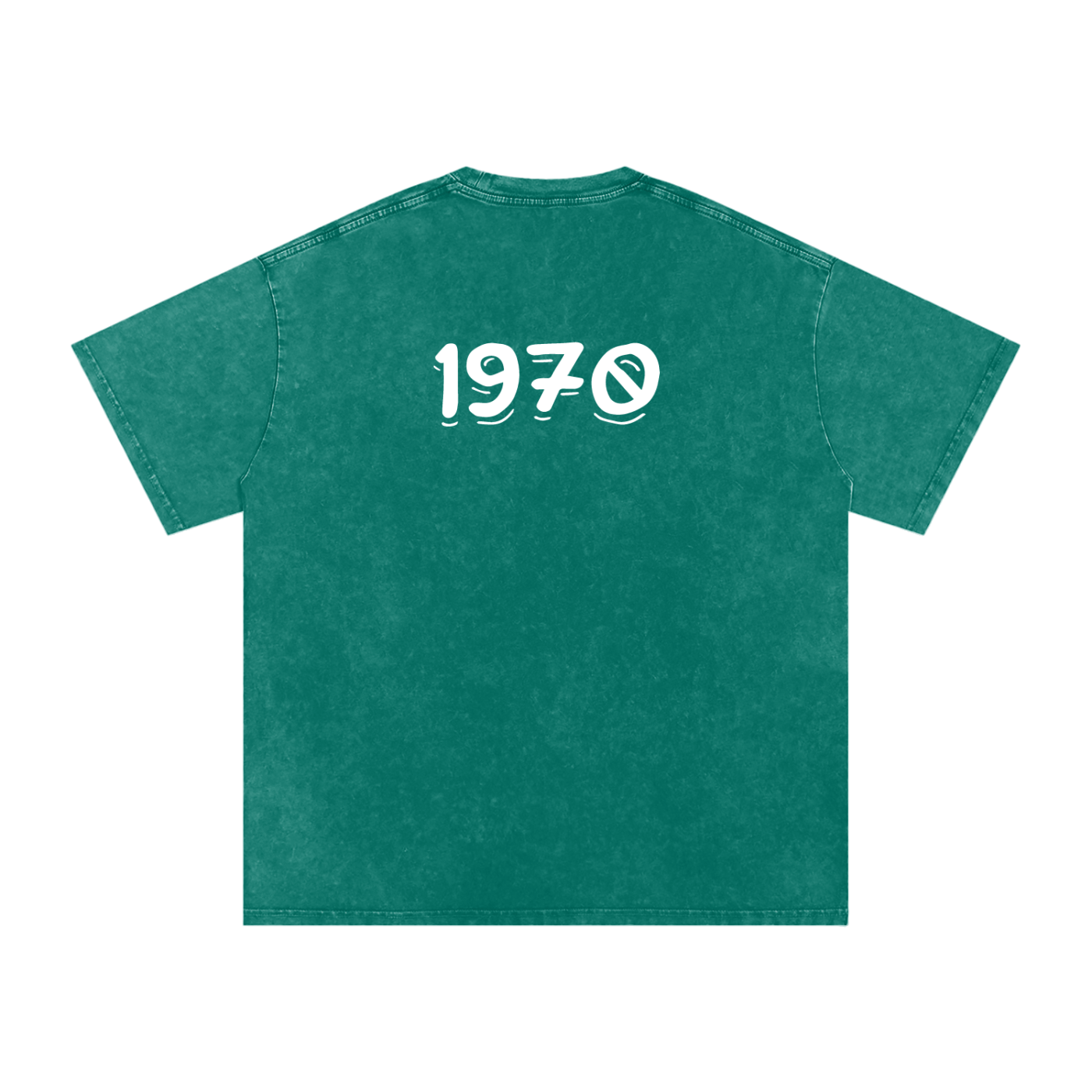 Mens 1970 Snow Washed Oversized Cotton T-Shirt