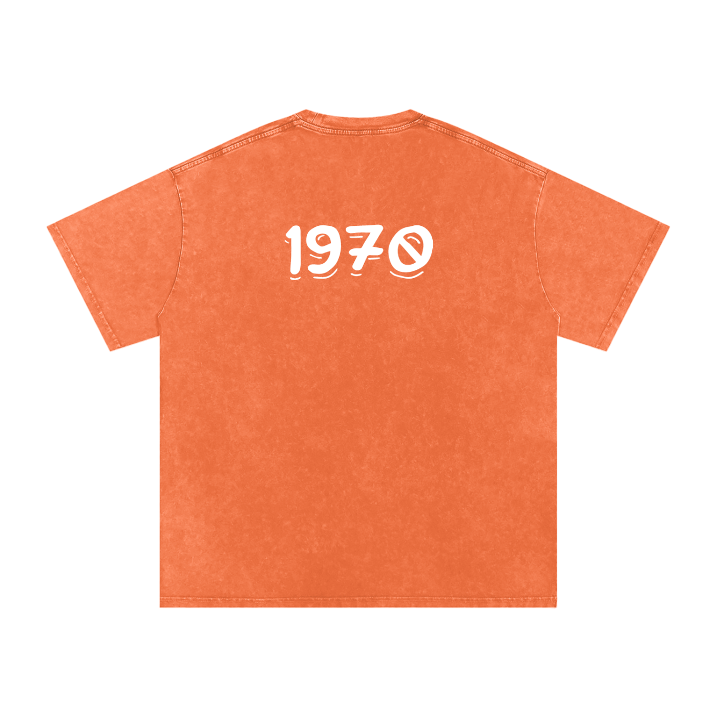 Mens 1970 Snow Washed Oversized Cotton T-Shirt