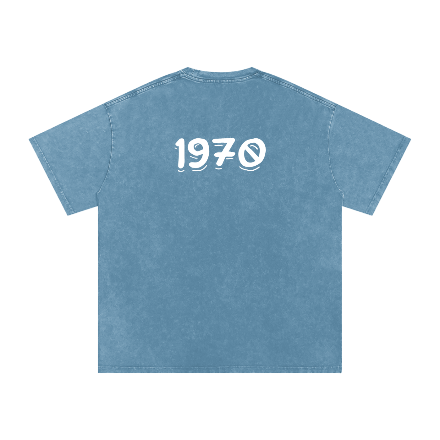 Mens 1970 Snow Washed Oversized Cotton T-Shirt