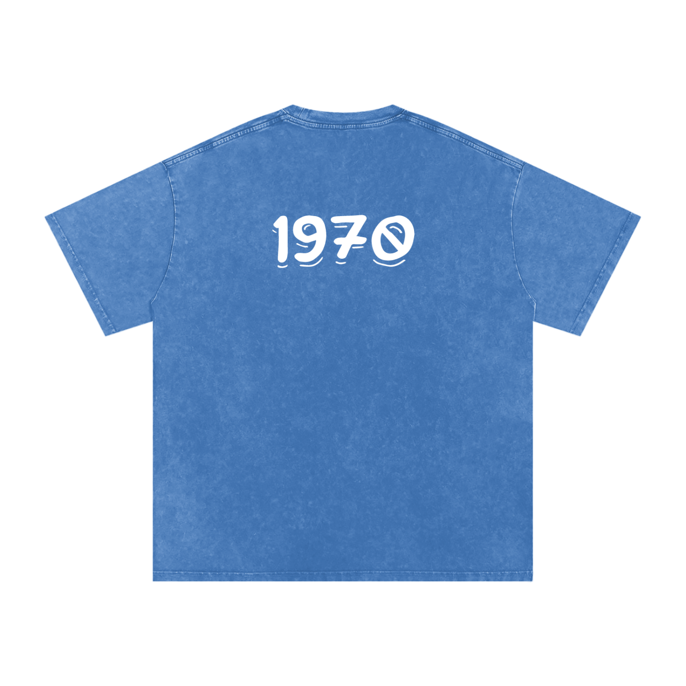 Mens 1970 Snow Washed Oversized Cotton T-Shirt
