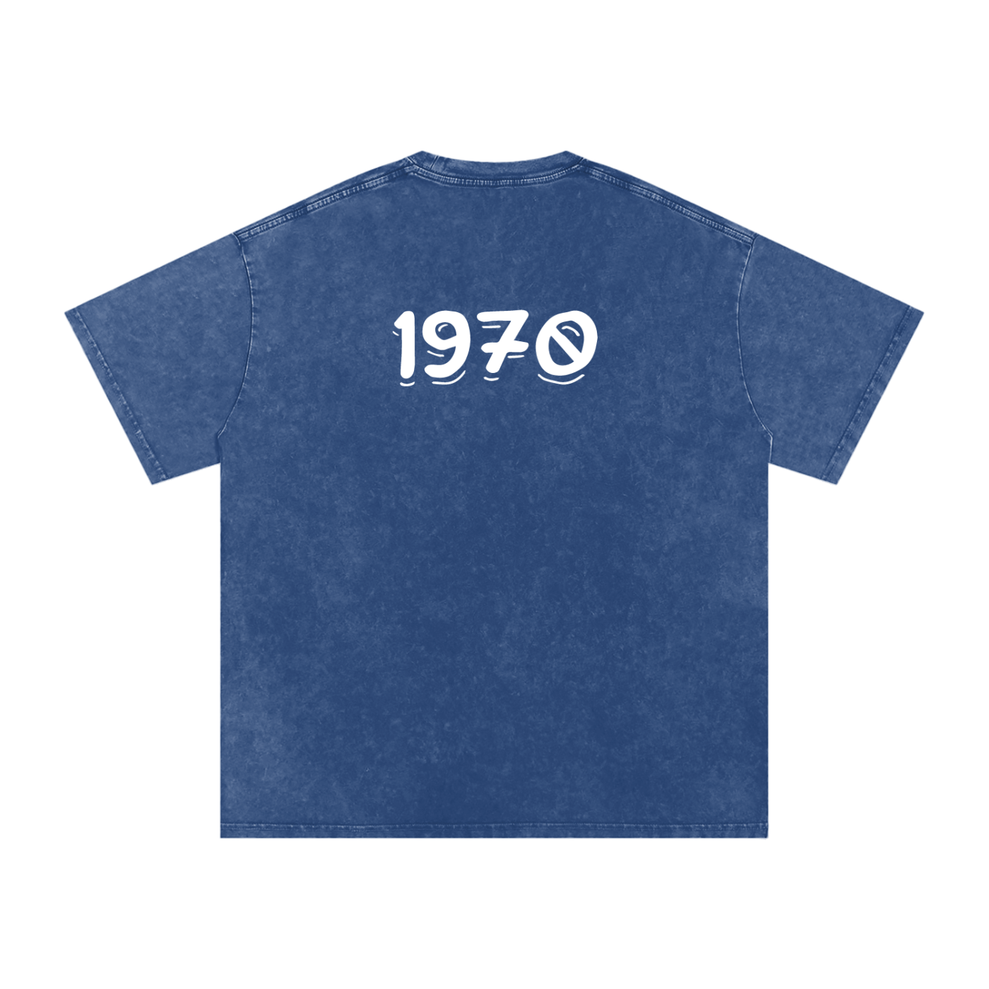 Mens 1970 Snow Washed Oversized Cotton T-Shirt