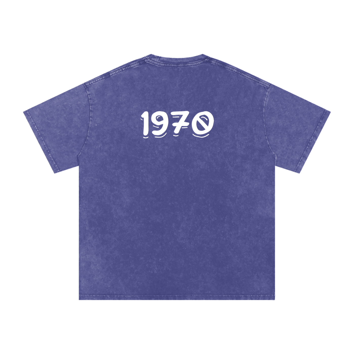 Mens 1970 Snow Washed Oversized Cotton T-Shirt