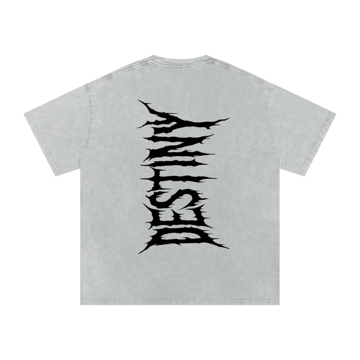 Mens DESTINY Snow Washed Oversized Cotton T-Shirt