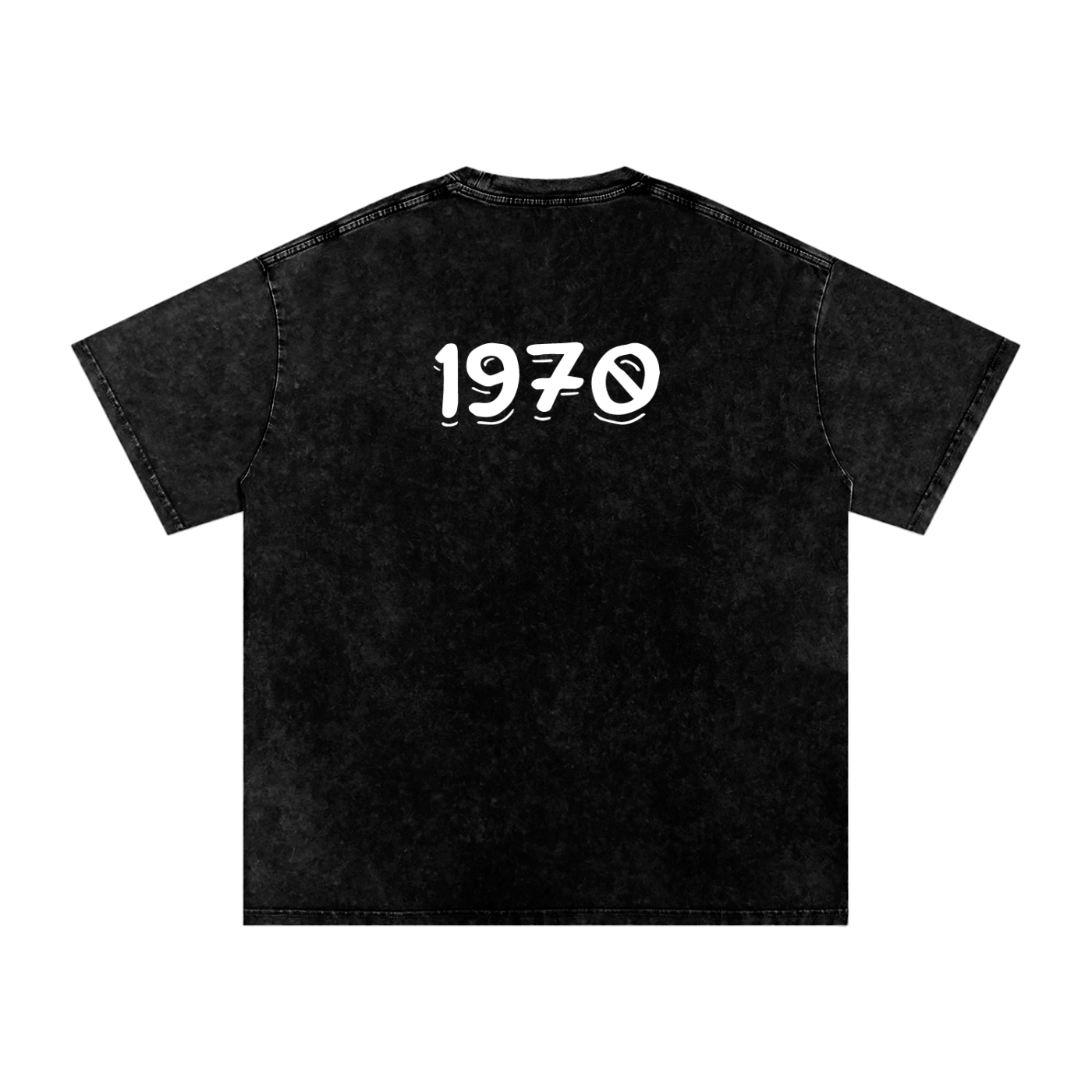 Mens 1970 Snow Washed Oversized Cotton T-Shirt