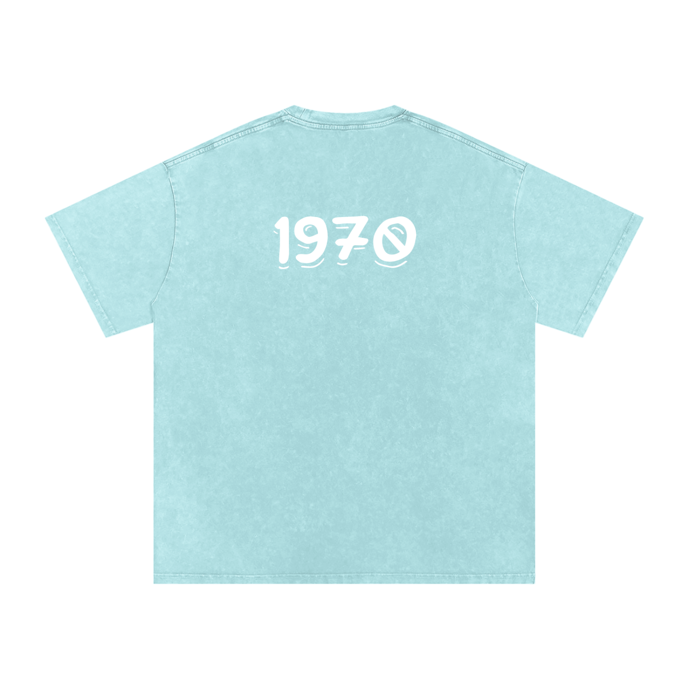 Mens 1970 Snow Washed Oversized Cotton T-Shirt