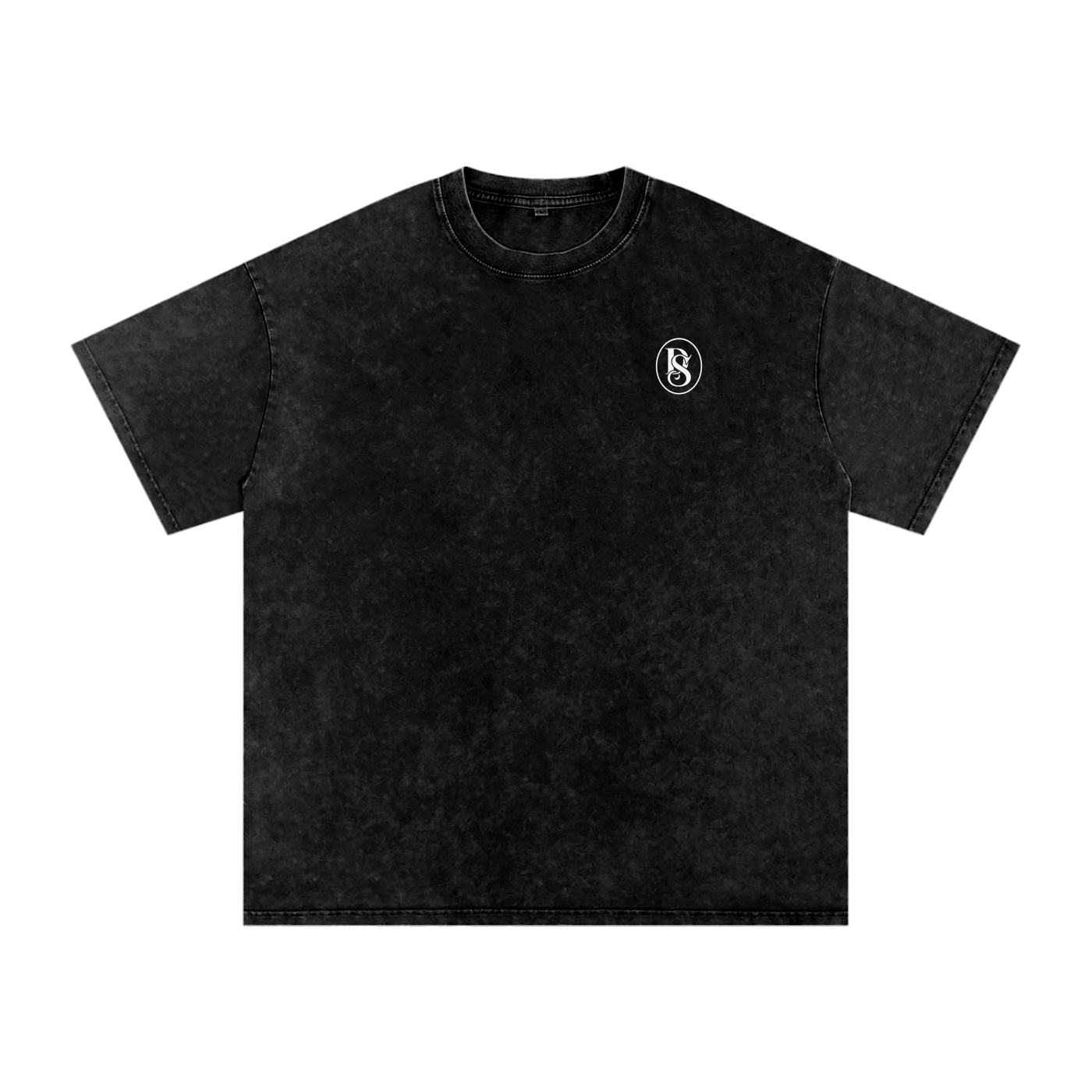 Mens DESTINY Snow Washed Oversized Cotton T-Shirt