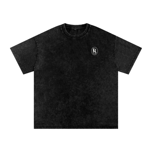 Mens DESTINY Snow Washed Oversized Cotton T-Shirt