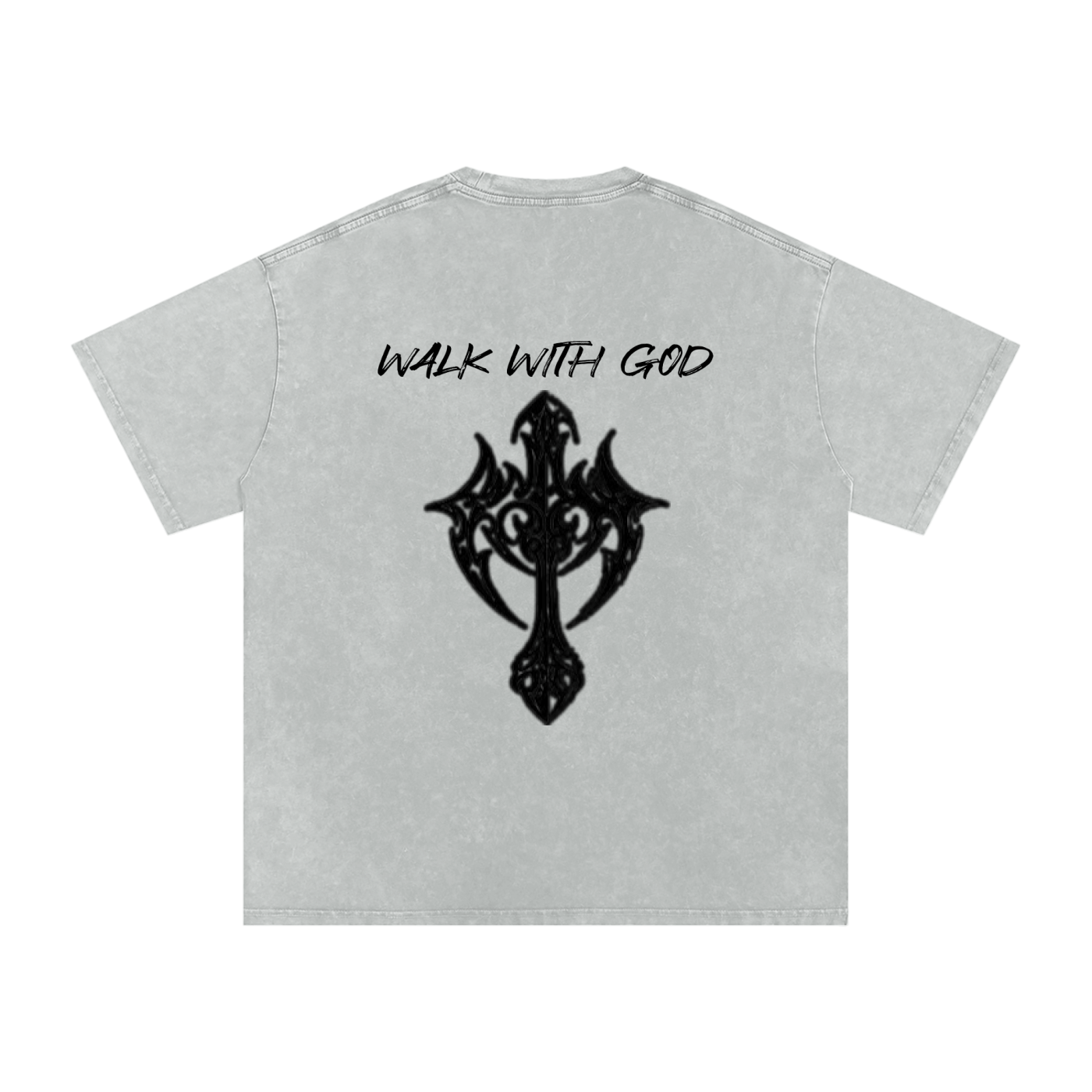 Snow Washed Oversized Cotton T-Shirt