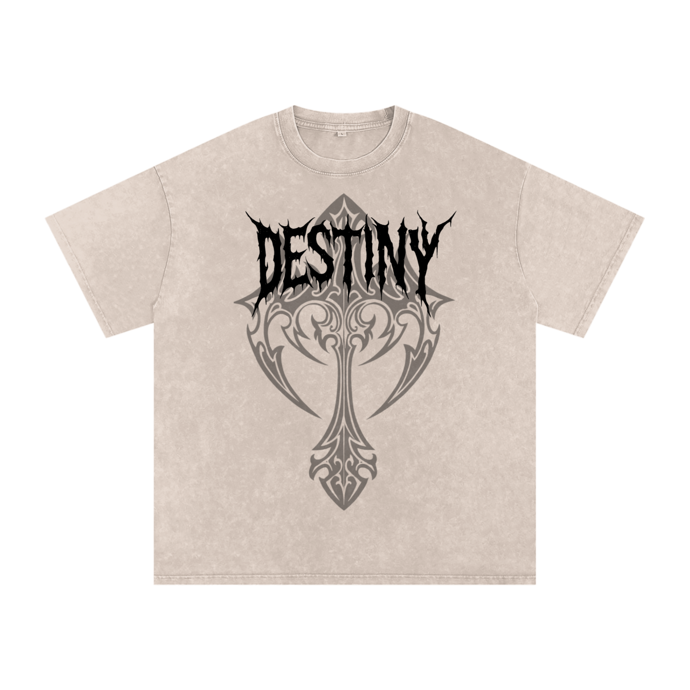 Mens 1970 Snow Washed Oversized Cotton T-Shirt