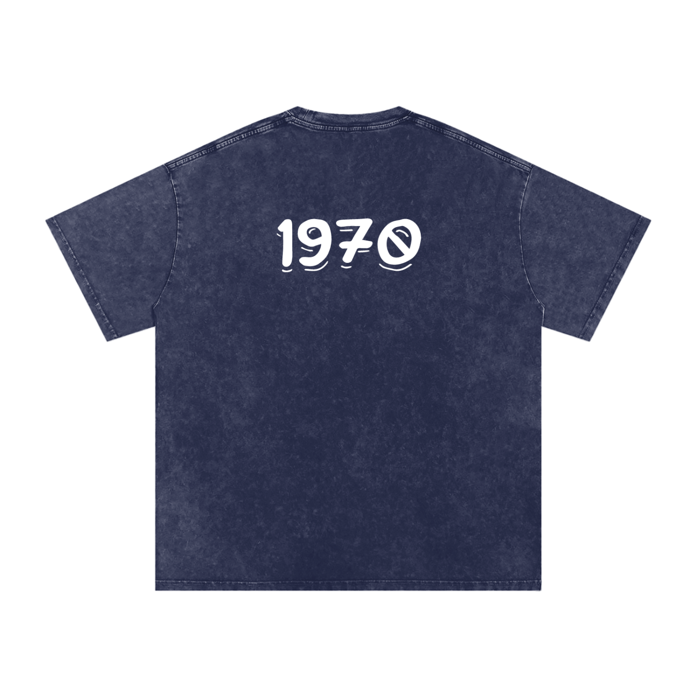 Mens 1970 Snow Washed Oversized Cotton T-Shirt